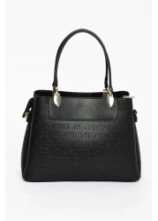 Armine 206 Black Laser Printed Women's Shoulder Bag