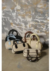 Çantacımstore Women's Straw Look Mini Tote Bag Brown