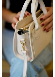 torime حقيبة كتف وكتف صغيرة من الجلد النباتي مع حزام طويل