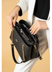 Just Polo حقيبة كتف نسائية بنية طويلة بحزام كتف وحقيبة يد ومحفظة