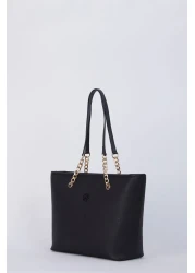 Pierre Cardin حقيبة كتف نسائية بطباعة سوداء جديدة 05PO22Y1546