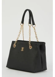 Pierre Cardin Print Black Women's Shoulder Bag 05PO23Y1712