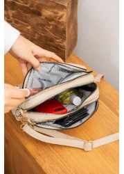 Sanmorris حقيبة كتف وحقيبة كروس نسائية بحزام متقاطع قابل للتعديل مكونة من 4 أقسام