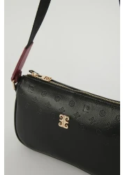 Pierre Cardin حقيبة كتف نسائية فلوتر باللون الأسود فوسيا 05PO22Y1539