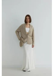 Suud Collection Beige Straw Bag - Pia Model