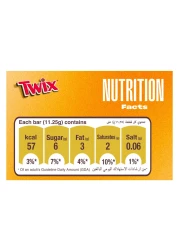 Twix Caramel Wafer Rolls 5 Wafers, 22.5g Pack of 2