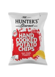 هانترز غورميه رقائق البطاطس المطبوخة يدويًا بنكهة الفلفل الحار، 125 غرام