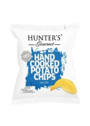 هانترز غورميه رقائق البطاطس المطبوخة يدويًا بملح البحر 40 غرام