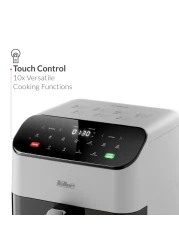 فيلر مقلاة هوائية المانية 1800 واط، غطاء كبير 7 لتر، تقنية اكسايكلون، 4 × طلاء سيراميك غير لاصق، 10 وظائف طهي، لوحة لمس، لمسة باردة + اضاءة داخلية، AFR700، ضمان لمدة عامين - اصدار الامارات العربية