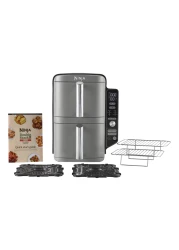 Ninja Double Stack XL Air Fryer, SL400ME, Grey, 9.5 L