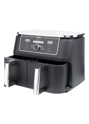 نينجا فودي ماكس مقلاة هوائية ثنائية المنطقة، AF400ME، أسود، 9.5 لتر