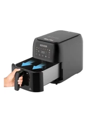 بلاك آند ديكر مقلاة هوائية، SAF80W-B5، أسود، 8 لتر