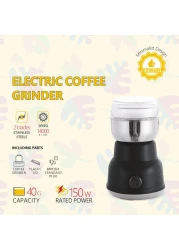 All-in-One Electric Coffee &amp; Spice Grinder &ndash; 150W Stainless Steel High-Speed Mixer Grinder, 14,000 RPM, 40g Capacity &ndash; Grind Coffee Beans, Herbs, Nuts &amp; Grains in Seconds

