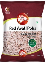 Double Horse Red Aval – Red Rice Flakes (Poha) – 500 g
