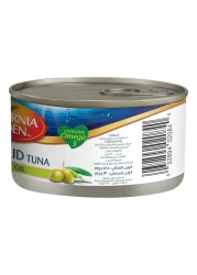 حدائق كاليفورنيا تونة بيضاء صلبة في زيت الزيتون 185 غرام