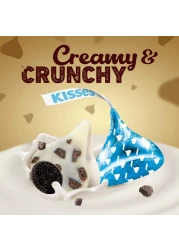Hershey's Kisses Cookies And Cr&egrave;me White Chocolate Coating with Cookie Bits 100g Pack of 2