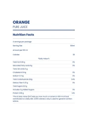 حياتنا عصير برتقال صافي خالي من المواد الحافظة بدون سكر مضاف 1 لتر