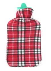 Hot Water Bottle With Bottle Cover for Pain Relief Neck, Shoulders, Feet Warmer Menstrual Cramps Relief Hot &amp; Cold Therapy 2000ml Assorted Colors