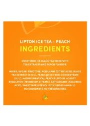 ليبتون شاي مثلج بالخوخ، مشروب منعش غير غازي منخفض السعرات الحرارية 320 ملل، حزمة من 6