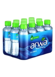 أروى مياه معدنية للشرب معبأة في في قارورة بلاستيكية 330 ملل حزمة من 12