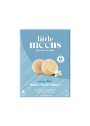 Little Moons Madagascan Vanilla Soft Mochi And Gelato Ice Cream 32g Pack of 6
