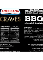 Americana Craves BBQ Chicken Fillet Burger 500g