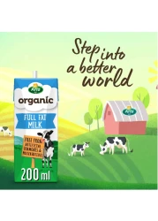 Arla Organic Full Fat Milk Multipack, 200ml Pack of 6