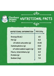 Gerber Organic with Pumpkin, Banana and Carrot, 90g