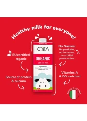 Koita Low Fat Organic Cow Milk Vitamin A &amp; D3 1L
