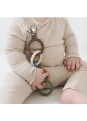 Ryan Rose Cutie Clinks Attachable Teether Chew Toy for Babies Handsome