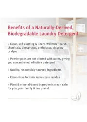 Grab Green3in1 Laundry Detergent Pods 24 Count Lavender Vanilla Scent Plant and Mineral Based Superior Cleaning Power Stain Remover Brightens Clothes