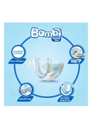 سانيتا بامبي حفاض مقاس كبير جدًا 4+ للأطفال بوزن 10 إلى 18 كغ حزمة كبيرة من 78 حفاض