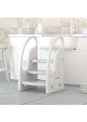 كرسي إيزي كيدز 3 خطوات - رمادي