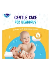 فاين حفاض بتصميم سروال سريع الجفاف مقاس كبير 4 للأطفال بوزن من 9 إلى 15 كغ ، 44 حفاض ومناديل مبللة للأطفال 72 منديل