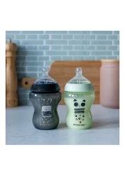Tommee Tippee Closer To Nature Decorated Baby Feeding Bottle TT422521 260ml 2 PCS