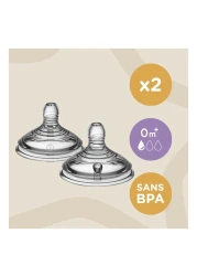 Tommee Tippee Closer To Nature Slow Flow Teats TT424584