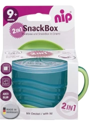 Nip 2 In 1 Snack Box, 250ml, 9M+, Green
