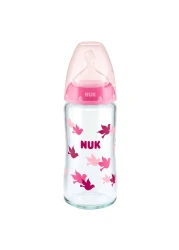 Nuk First Choice+ Glass No-Colic Feeding Bottle 25036C Multicolour 300ml