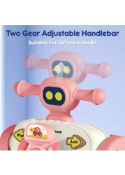 Teknum 3 - IN - 1 Baby Walker / Learning Table Mode / Game Panel Mode with Musical keyboard - Pink