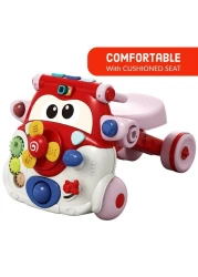 Teknum 3 - IN - 1 Baby Walker / Kids Cycle / Scooter Skates w / Musical keyboard - Red