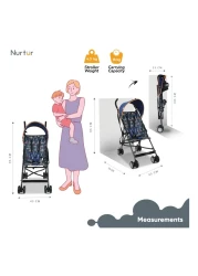 Nurtur Anchor Printed Baby Canopy Stroller B801FT-NR11 45x59x95cm