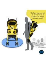 Warner Bros Batman Printed Adventure Stroller With Storage Cabin 3-36 months Multicolour