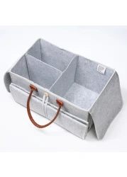 Little Story 2in1 Diaper Caddy with Mat XL - Grey