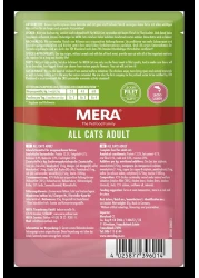 MERA All Cats Adult Wet Food &ndash; Grain-Free,Tasty &amp; Sustainable, with No Artificial Additives (12x85g, Salmon)
