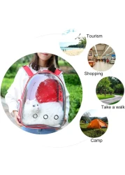 Generic Nyganmelloz Pet Carrier Backpack, Cats And Puppies Cat Breathable Bag Pet Portable Carrier Bag Outdoor Travel Backpack For Cat And Dog Transparent Space (Yellow)