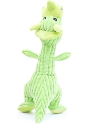 Plush Pet Flying Dragon Dog Toy Multicolor - 3pc