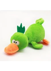 Plush Pet Squeakz Duck Family ( Green/Pink/Yellow) Dog Toy - Multicolor - 3pc