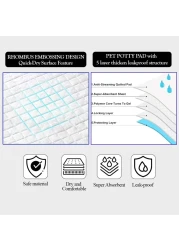 Pee pads for Dogs, Absorbent, 45x60 cm (M), Disposable pad with 5-layer thickness, Soft &amp; Comfortable, Quick dry pads for Small to medium pets, Leak-Proof and Portable, 50 Pieces of 1 pack (Blue)