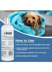 USDA Organic Dog Shampoo Conditioner Detangler Best Shampoo for Goldendoodles Poodles Doodles for Matted Pet Hair Sensitive Skin Shampoo for Puppies Made in The USA 16OZ Lavender