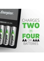 Energizer Recharge MAXI Charger with 4 AA Rechargeable Batteries